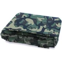 Kubus Schutzplane Gewebeplane Camouflage, 100 g/m², erhältlich in verschiedenen Größen