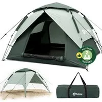 Sekey Kuppelzelt Campingzelt 2 Personen Wasserdicht Strandmuschel Pop up, Personen: 2, Pop up Kuppelzelte, Automatisches Hydraulik-System, UPF50+