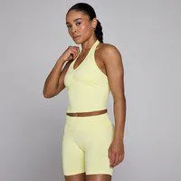 MP Damen Tempo Nahtlos Neckholder Top - Zitrone - XXL