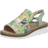 Rieker Sandale Sommerschuh, Sandalette, Keilabsatz, in modischer Optik