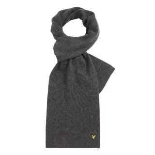 Lyle & Scott - Schal, gerippt, Lammwolle Mischung (Grau)