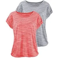 Beachtime by Lascana Kurzarmshirt mit Struktureffekt (2er-Pack) aus luftiger Qualität