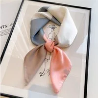 MOPUEA Bandana Damen Halstuch 70×70cm Weiches Tuch aus Polyester für Hals und Taschen, (Faux Seidenschal Seidentuch Kopftuch Vierecktuch, 1-St. for Frauen Seidengefühl Schal Satin Hijab Mode Wraps Haarbänder Band), Geschenk für Frauen/Mutter/Großmutt