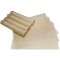 matches21 HOME & HOBBY Platzset Tischsets BORDA 8er Set Champagner als Tischuntersetzer, (8-St), Abwaschbare Platzsets als Tischunterlagen für Ess-Tisch Tisch-Deko