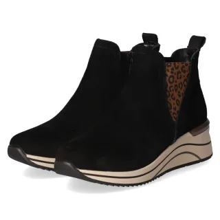 Remonte Chelsea Boots - Gr. 37 - Schwarz - Rauleder