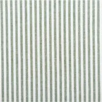 SCHÖNER LEBEN. Stoff Popeline Meterware Streifen dunkelgrün weiß 3 mm 144 cm, allergikergeeignet
