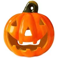 matches21 HOME & HOBBY Dekofigur Kürbis-Laterne als LED Halloween-Deko Windlicht in 14 x 17 cm (1 St), Jack-O-Lantern Deko-Kürbis als innen außen Herbst Tisch-Deko