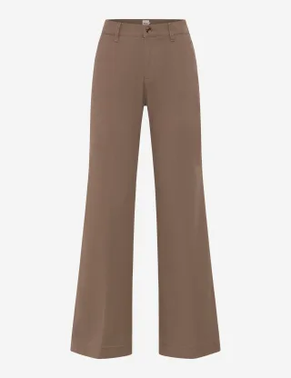 Brax Damen Five-Pocket-Hose Style MAINE WARM GREIGE, hellbraun, Gr. 42K