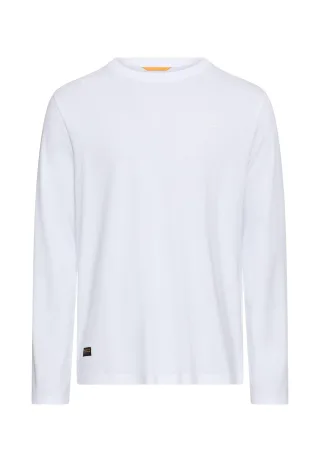 camel active - fleXXXactive® Langarmshirt mit Rundhalsausschnitt white - Gr. - XXL
