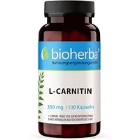 BIOHERBA R Bioherba L-Carnitin 350 mg 100 Kapseln Nahrungsergänzungsmittel, 1 er