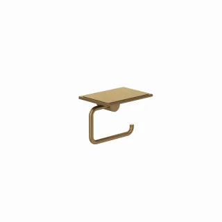 Kludi VELA R Toilettenpapierhalter mit Ablage Brushed Bronze, 58971N1 58971N1