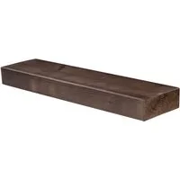 Levandeo® Wandregal, levandeo Wandregal Holz Massiv 80x20cm Nussbaum Farbig Wandboard