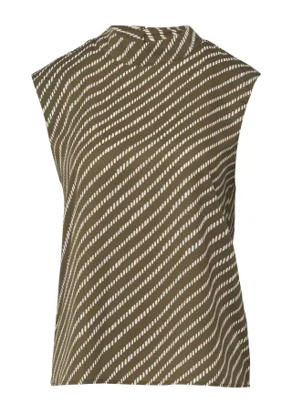 comma - Bluse weiß/olive - Gr. - 44