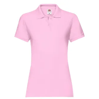 Fruit of the Loom - "Premium" Poloshirt für Damen (Hellrosa)