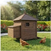 My Animal Hühnerstall Hühnerhaus MH-11 für 3-4 Hühner - Wetterbeständig, Hühnerhaus, Hühner Käfig, Gehege, Nistkasten