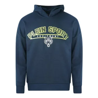 Plein Sport Equipment Logo Marineblau Hoodie