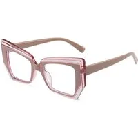 PACIEA Brille Damen Damen Herren Mehrfarbig Blaulichtfilter Oversized Anti-Müdigkeit