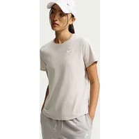 Nike Sportswear T-Shirt W NSW CLUB SS TEE mit leicht abgerundetem Saum, aus Baumwolle in Jersey-Qualität