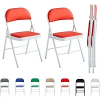 MCC direct Klappstuhl Kunstleder Klappstuhl gepolstert im 1er, 2er, 4er und 6er Set (2 St)