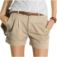 be styled Chinoshorts Chino shorts, kurze Bundfalten Hosen Damen j161p mit Stretchanteil