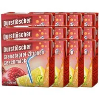DURSTLOESCHER Softgetränk, Durstlöscher Granatapfel Zitrone fruchtige Erfrischung 500ml 12er Pack