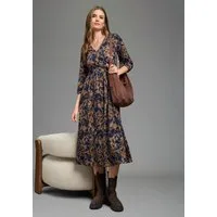 Laura Scott Midikleid mit Wadenlänge, aus elastischer Viskosemischung in Jersey-Qualität