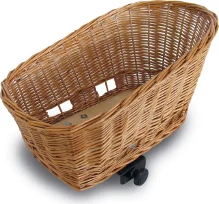 Basil Pasja M, Hinterrad-Tierfahrradkorb Universalbefestigung für Gepäckträgerbreite von 14-16 cm