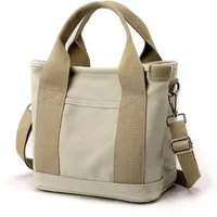 Blusmart Umhängetasche Canvas-Tragetasche für Damen (Schultertasche mit verstellbarem Riemen, Handtasche mit Reißverschluss, Tragetasche), Für Schule, Shopping, Arbeit und Reisen