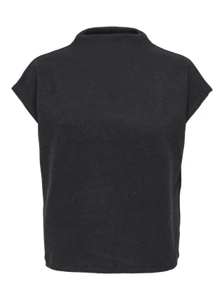 ONLY - ONLMATTY S/S TOP CC SWT Dark Grey Melange - Gr. - M