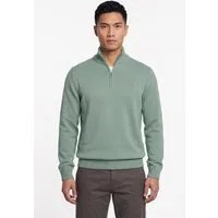 Gant Troyer CASUAL COTTON HALF ZIP mit grafischer Logostickerei auf der Brust