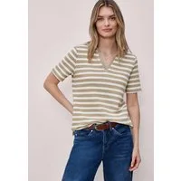 STREET ONE Poloshirt mit Strick-Struktur