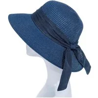 Adel Accessoires Sonnenhut Trendiger Damenhut mit Schleife, Strohhut in Einheitsgröße