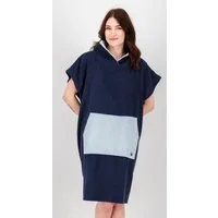 DEPROC Active Badeponcho PONCHINO HALIFAX WOMEN Umziehhilfe Strandponcho, Kapuze, ohne, Innenliegende Tasche zum Umziehen