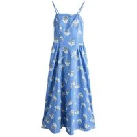 Next Sommerkleid Sommerkleid mit schmalen Trägern und Baumwolle (1-tlg)