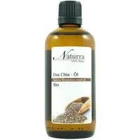 Naturra Körperöl Bio Chiaöl kaltgepresst unraffiniert premium Naturkosmetik im Glas, kaltgepresst, nativ, Premium Qualität, Omega-Öl, tierversuchsfrei