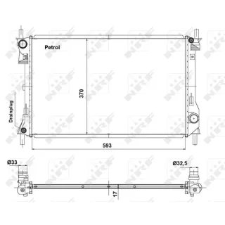 NRF Motork?hler gel?tet 56041