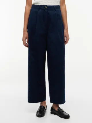 COTTON BARREL CHINO Dark Night Navy - Gr. - 36