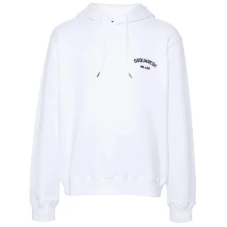 Dsquared2 Kleiner Weißer Hoodie Mit Milano-logo