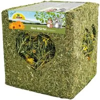 JR Farm Heu-Würfel groß mit Blüten 450 g, für: Kleintier