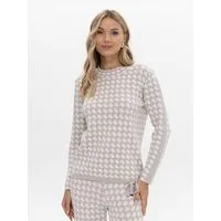 Passioni Strickpullover mit Allover-Muster