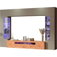 OTTO home Wohnwand New Egypt, (4-St., Breite 290cm), bestehend aus 2 Stauraumvitrinen, 1 Lowboard, 1 Hängeschrank