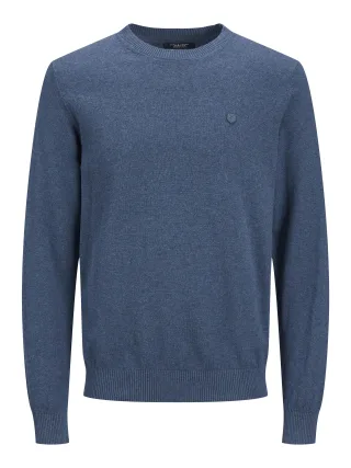 JACK&JONES - JPRRAY CASHMERE CREW NECK NOOS true blue - Gr. - S