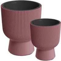 VidaAtHome.de Blumentopf Design-Pflanzgefäße-Set ALVY (2er Set)