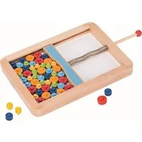 Gollnest & Kiesel Spiel Goki 56679 - Scheiben-Mikadospiel, Holz/Metall
