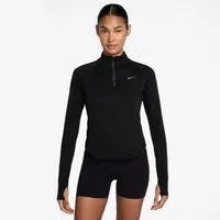Nike Laufshirt W NK TEMPO DF HZ TP hochschließender Kragen, mit Reißverschluss, atmungsaktiv