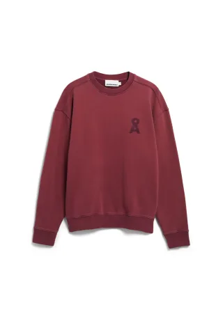 Armedangels - ICONIC Å GMT DYE SWEATSHIRT velvet red washed - Gr. - XL