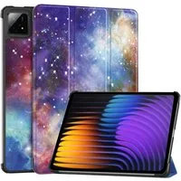 Wigento Tablet-Hülle 3folt Wake UP für Xiaomi Pad 8 / 8 Pro / Pad 7 / 7 Pro Milchstraße, Milchstraße-Design, 3-Fold Standfunktion