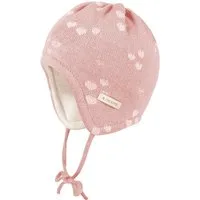 MAXIMO Strickmütze BABY GIRL-Mütze, ausgenäht Jacquard Herz (1-St)