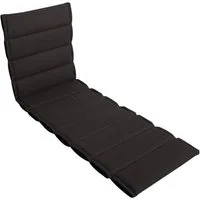 LILENO HOME Liegenauflage perfekt für Strandliege, Sonnenliege Auflage, Gartenliege Auflage, (1er Set), 1er Set Polster Auflage für Rollliegen Anthrazit, Sitzpolster waschbar