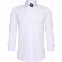 R-NEAL Businesshemd Herren Kontrast Hemd "R-NEAL" Hochzeit-Hemd Slim Fit Stretchhemd